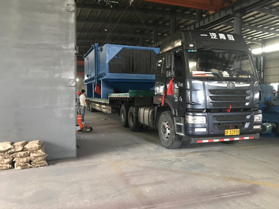 成功發貨至廣西南寧一臺環保節能的H型鋼結構拋丸機 3